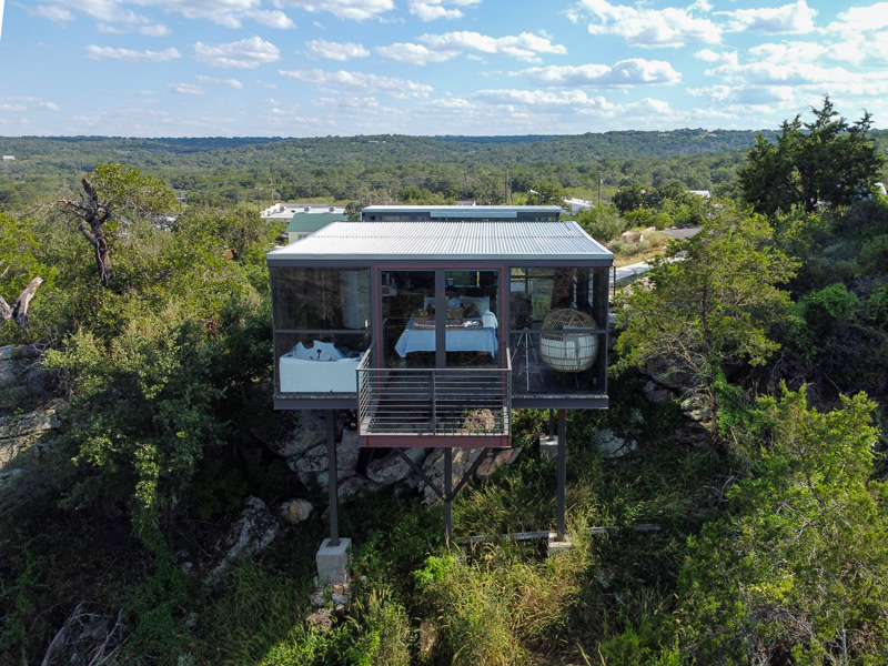 The Mirror House from above